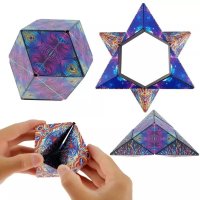 Kocka puzzle antistresová 3D – skladačka magická so 70 tvarmi