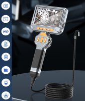 Endoskop s full HD elektricky rotačný 2 kĺbový - nahrávanie na micro SD + auto zaostrovanie + 5" displej + 6mm kamera s LED