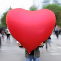 Srdce valentínske fóliové XXL – balón v tvare srdca 140 cm