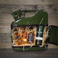 Minibar v kanistri Jerrycan – whisky bandaska 5 L, skrytý bar v kanistri