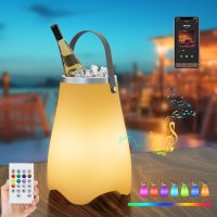 Nadoba na chladenie nápojov 3L a ľadu so 7 RGB LED + 5W reproduktor Bluetooth + IP44