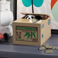 Pokladnička na mince panda – elektronický box na peniaze