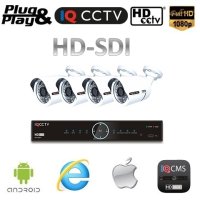 Kamerový set HD SDI - 4x 1080P kamery + HD SDI DVR 2TB
