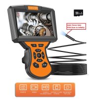 Endoskop HD Inšpekčná kamera s auto zaostrovaním + 5" displej + 9mm kamera s LED s IP68