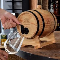 Drevený mini sud na víno – 3L súdok na víno, pivo a destiláty HARRISON