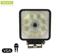 Vodotesné cúvacie kamery s uhlom záberu 120° a pracovným osvetlením 8x LED s výkonom 1154 lm