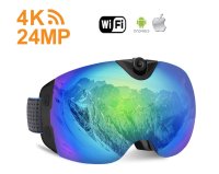 Lyžiarske okuliare s kamerou + Ultra HD kamera + UV400 filter + WiFi pripojenie