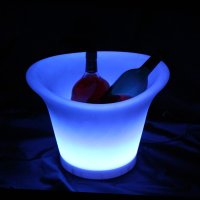 Vedro na nápoje a ľad svietiace LED - 8 farieb s diaľkovým ovládaním + IP44 krytie