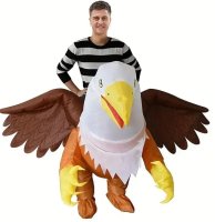 Kostým orol nafukovací – maska grifina s ventilátorom na Halloween
