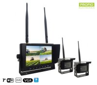 Reverzni 7" LCD monitor z 2 WiFi kamerama in DVR funkcijo