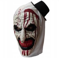 Maska na tvár klaun Terrifier – cosplay hororová maska z latexu pre deti aj dospelých