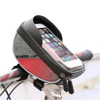 Vodotesné púzdro na mobil na bicykel s TPU dotykovou obrazovkou do 6"