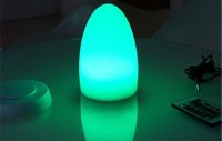 LED svetlo vajíčko - farebná dekoračná lampa na stol s diaľkovým ovládaním - výška 23cm