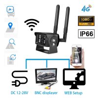 Autokamera celokovová Full HD 4G SIM/WiFi IP66 + 18 IR LED nočné videnie do 20 m + Mic/Repro