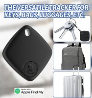 Mini GPS lokátor vyhladavac klucov - ako smart kľúčenka na kľúče s bluetooth (Apple Find My)