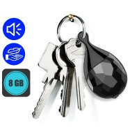 Registratore vocale in un portachiavi con rilevamento del suono + 8GB