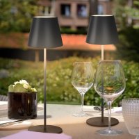 Dotyková LED lampa vonkajšia stmievatelna stolova na batériu - vodeodolná IP54