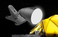 LED lampa so štipcom pre turistiku s napájaním cez batériu 5000 mAh - outdoor