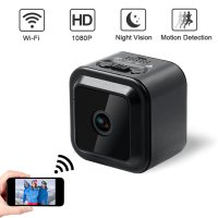 Мини шпионска камера FULL HD + WiFi + IR LED 10м