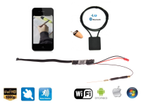 Уникален шпионски комплект - Шпионска слушалка + pinhole WiFi HD камера
