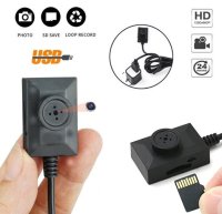 Fotocamera a pulsanti 3x2x1 cm - Registrazione HD con audio
