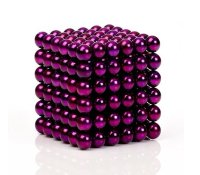 Kuličky magnetické skládací o průměru 5mm fialové