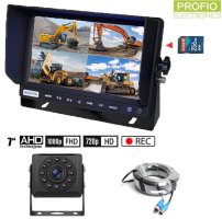 AHD kábel SZETT parkoláshoz - 7" monitor + 1x HD kamera