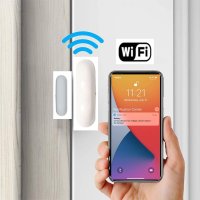 Mini sensor de abertura de porta e janela - aplicativo móvel compatível com WiFi (iOS / Android)