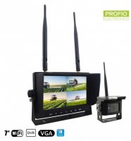 Reverse set WiFi - 1x camera + 7" LCD monitor with recording