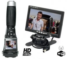 Fotocamera torcia FULL HD + monitor LCD da 7" Wifi Set