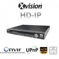 HD IP NVR rekordér pre  9/16 kamier 1080p/720p + 1TB HDD