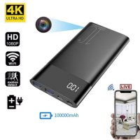4K Power bank camera WIFI with P2P live transmission + 4K resolution + IR LED night vision