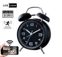 Kamera v budíku s cifernikom FULL HD s WiFi P2P LIVE STREAM prenos + 32GB pamäť