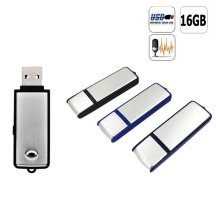 Spy audio recorder hidden in USB key + 16GB memory