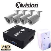 Wifi IP-CCTV-Set 4 HD-Kameras (720P) + NVR