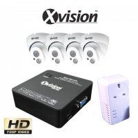 Wifi CCTV set 4 cámaras inalámbricas HD 720P y NVR