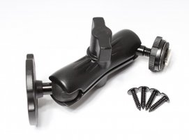 Universal monitor holder with two 3D adjustable joints
