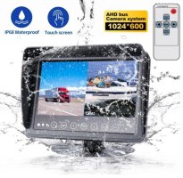 Monitor impermeável para barcos 7" AHD LCD + IP68