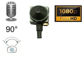 MINI FULL HD Lochkamera 90° Winkel + Audioaufnahme