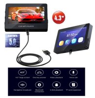 Reproductor MP5 coche multifuncional pantalla 4,3" Bluetooth V5.0 video/audio/foto + transmisor FM y Manos libres