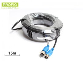 4 pin unshielded cable for reversing camera 15 m