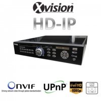 HD IP NVR rekordér pre 25/36 kamier 1080p/720p + 4TB HDD