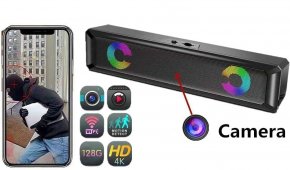 Stereo reproduktor s FULL HD kamerou + Bluetooth + WiFi podpora app přes Android/iOS