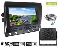 Set AHD per retromarcia - Monitor 2CH da 5" + telecamera IR HD