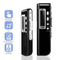 Dictafoon - pocket audiorecorder met VOR + 16GB geheugen