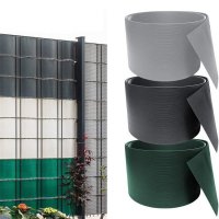 Екраниращи ленти пластмасови - PVC оградни пълнители за мрежи и пана с височина 19см