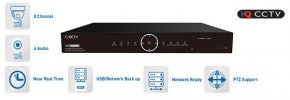 AHD hybridi DVR-tallennin 1080p/960H/720P - 8 kanavaa