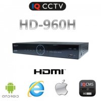 DVR-optager med 4 indgange, realtid 960H, VGA, HDMI