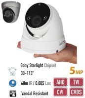 Profi kamera AHD 5MP + 40m IR + varif.objektív 30-113 °