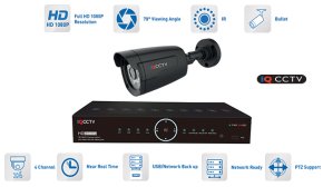 Cameraset - 1x bullet camera 1080P met 20m IR en Hybride DVR